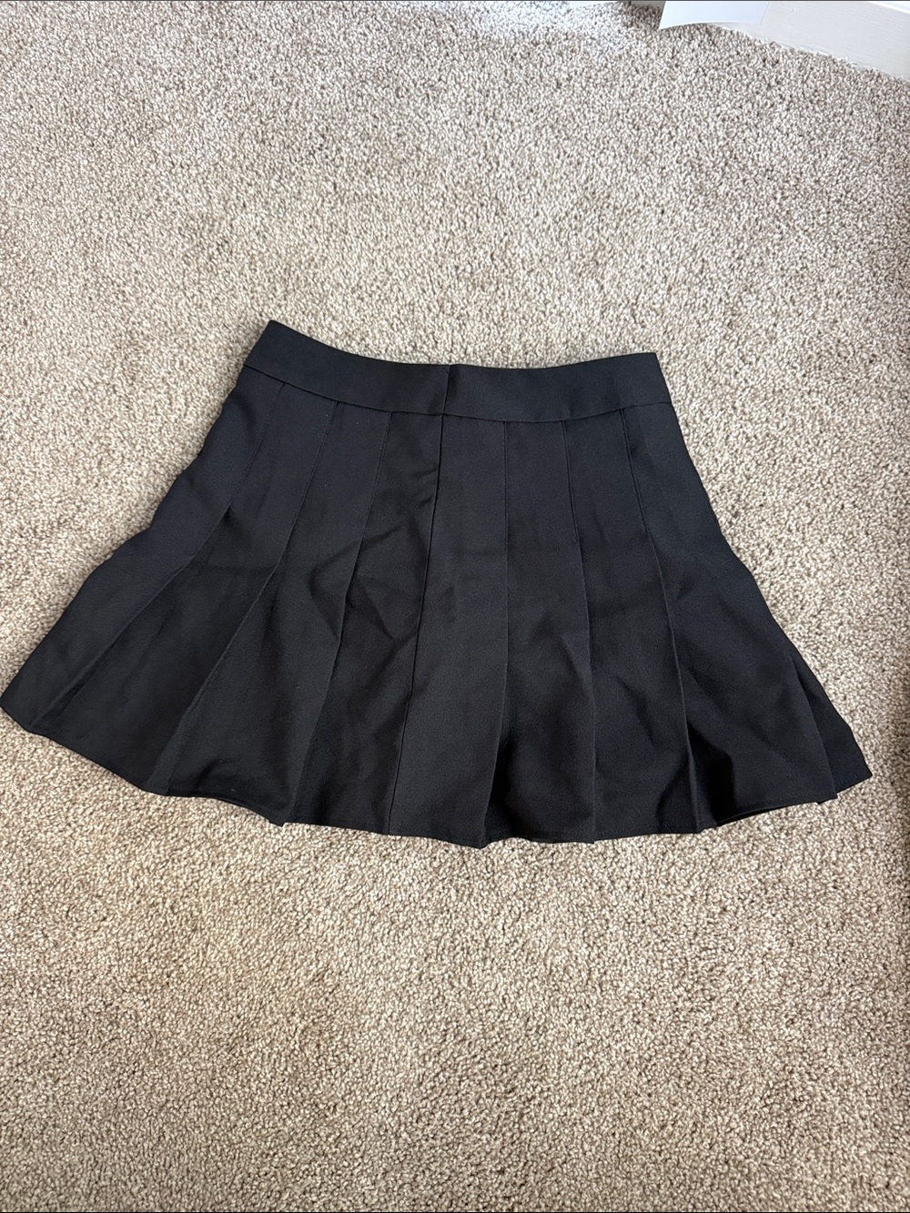 Black Pleated Mini Skirt - Women's Skirt